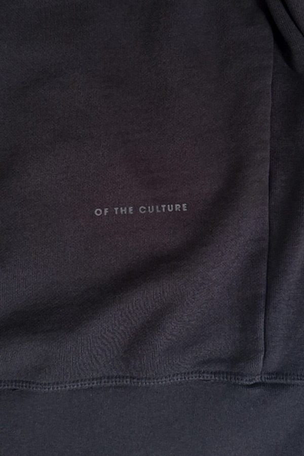 NODES Jet Black Terry Hoodie - Back View